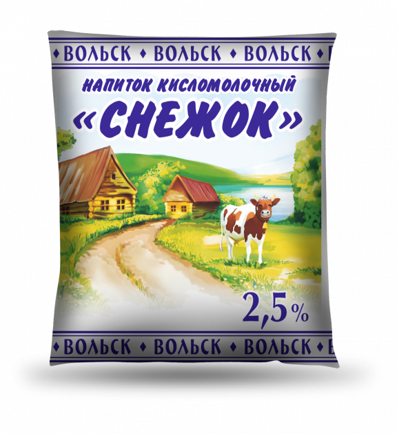 Снежок напиток кисломолочный йогурт с сахором (500 гр.)
